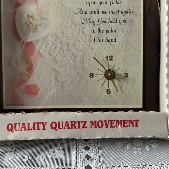 VINTAGE Rockwood Clock Collection Decorator Accent Clock "A Blessing" NWOT - Picture 3 of 6